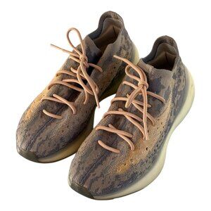 Pre-Owned Yeezy Grey Knit Fabric Boost 380 Mist Sneakers - Size 11.5